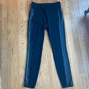 Athleta leather stripe legging